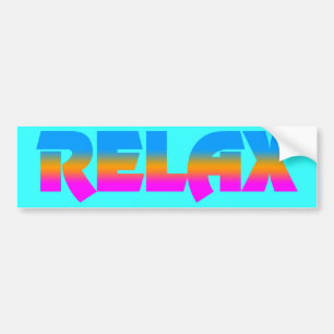 Corey Tiger 80s Stijl RELAX Bumpersticker