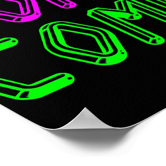 Corey Tiger 80s Style Computer Nerd Poster (Hoek)