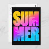 Corey Tiger, 80s Summer Sun Briefkaart (Voorkant / Achterkant)