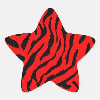 Corey Tiger 80s Tijgerstrepen Ster Sticker