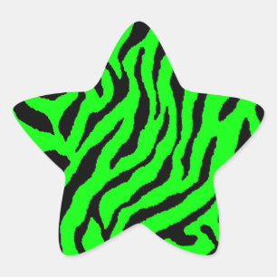 Corey Tiger 80s Tijgerstrepen Ster Sticker