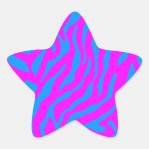 Corey Tiger 80s tijgerstripes Ster Sticker