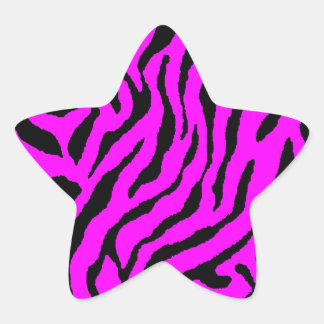 Corey Tiger 80s tijgerstripes Ster Sticker