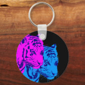 Corey Tiger 80s  Twin Tigers Sleutelhanger (Voorkant)