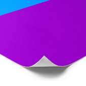 Corey Tiger 80s  Unicorn-regenboog Poster (Hoek)