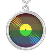 Corey Tiger 80s Vinyl Record Ketting (Regenboog)