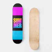 Corey Tiger 80s Zomerzon Skateboard (Voorkant)