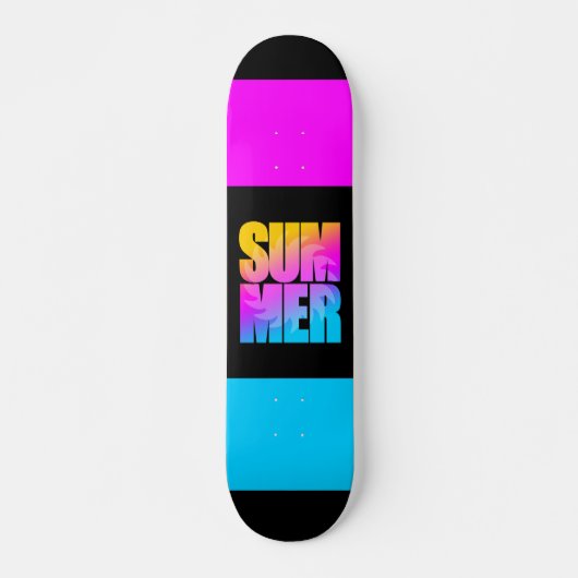 Corey Tiger 80s Zomerzon Skateboard (Voorkant)