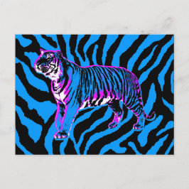 COREY TIGER JAREN 80 RETRO VINTAGE WILDE TIJGER BRIEFKAART