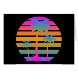 COREY TIGER RETRO SUNSET PALM TREES