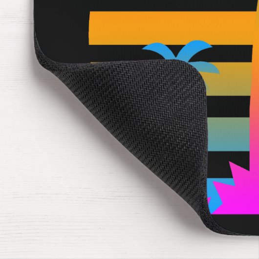 COREY TIGER RETRO SUNSET PALM TREES MUISMAT (Hoek)