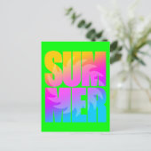 Corey Tijger 80s Zomer Zon Briefkaart (Staand voorkant)