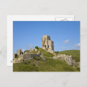 Corfe Castle, Corfe, Dorset, Engeland Briefkaart (Voorkant / Achterkant)