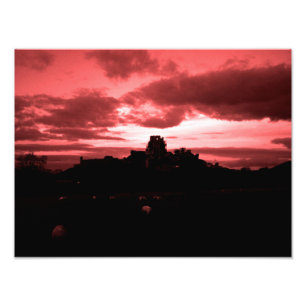 Corfe Castle Foto Afdruk