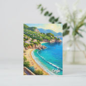 Corfu Coastline Greece Travel Briefkaart (Staand voorkant)