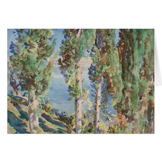 Corfu Cyprès par John Singer Sargent (Devant horizontal)