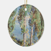 Corfu Cypresses van John Singer Sargent Keramisch Ornament (Links)