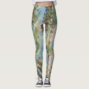 Corfu Cypresses van John Singer Sargent Leggings