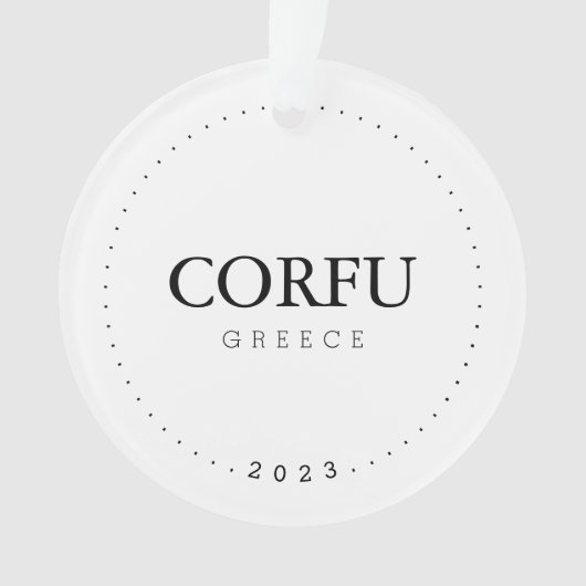 Corfu, Grèce Voyage Simple International (devant)