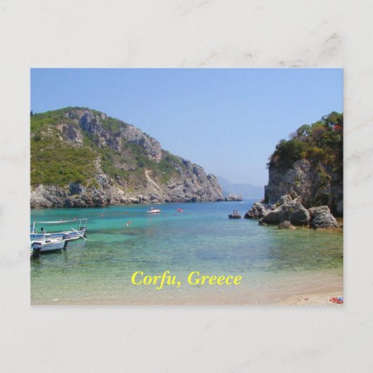 Corfu, Griekenland Briefkaart (Voorkant)