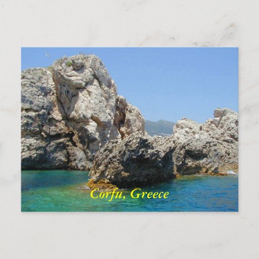 Corfu, Griekenland Briefkaart (Voorkant)