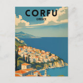 Corfu Griekenland Reizen Briefkaart (Voorkant)