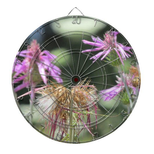 Corfu Lila wilde bloemen Dartbord (Voorkant)
