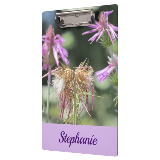 Corfu Lila wilde bloemen Klembord (Links)