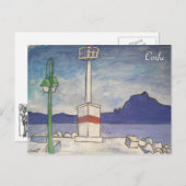 Corfu oud fort briefkaart (Voorkant / Achterkant)