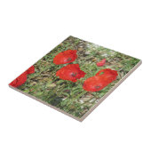 Corfu Red Poppies Ceramic Tile Tegeltje (Zijkant)