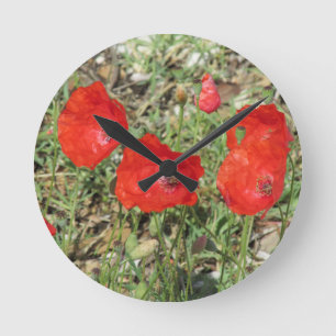Corfu Red Poppies Ronde Klok