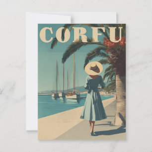 Corfu reis uit het verleden briefkaart