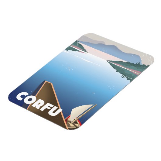 Corfu Reisposter Magneet (Linkerzijde)