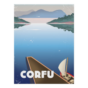 Corfu Reisposter Perfect Poster