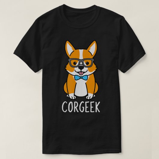 Corgeek Cute Corgi Dog T-Shirt (Design devant)