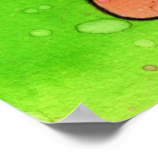 Corgi aan het einde van de regenboog poster (Hoek)