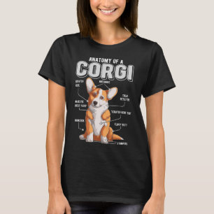 Corgi Anatomy Funny Dog T-shirt