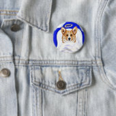 Corgi Angel Ronde Button 5,7 Cm (In situ)