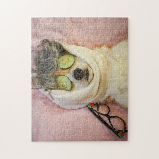 Corgi au puzzle Spa (Vertical)