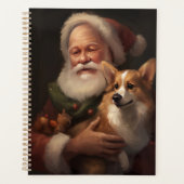 Corgi avec Noël Festif du Père Noël (Devant)