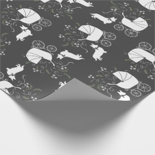Corgi Baby shower Dog Cadeaupapier