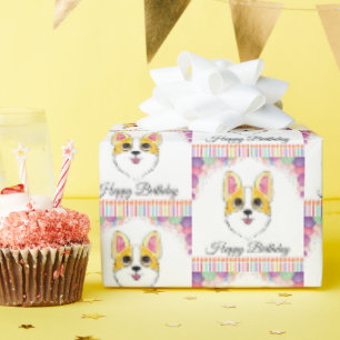 Corgi Birthday Cadeaupapier