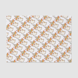 Corgi Birthday Party Tissuepapier