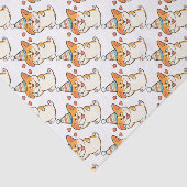 Corgi Birthday Party Tissuepapier (Detail)