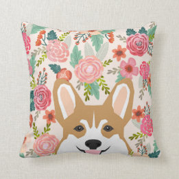 Corgi bloemen lente Welsh Corgi kussen