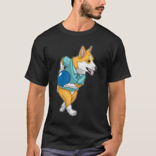 Corgi Bowling bal T-shirt