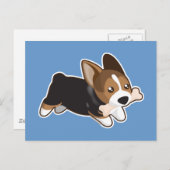 Corgi Briefkaart (Voorkant / Achterkant)