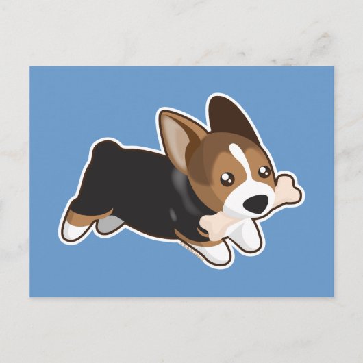 Corgi Briefkaart (Voorkant)