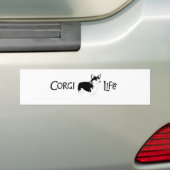 Corgi Bumpersticker (Op auto)