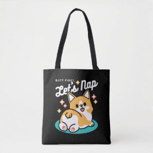 Corgi Butt en Nap Vibes - Schattigee slapende hond Draagtas